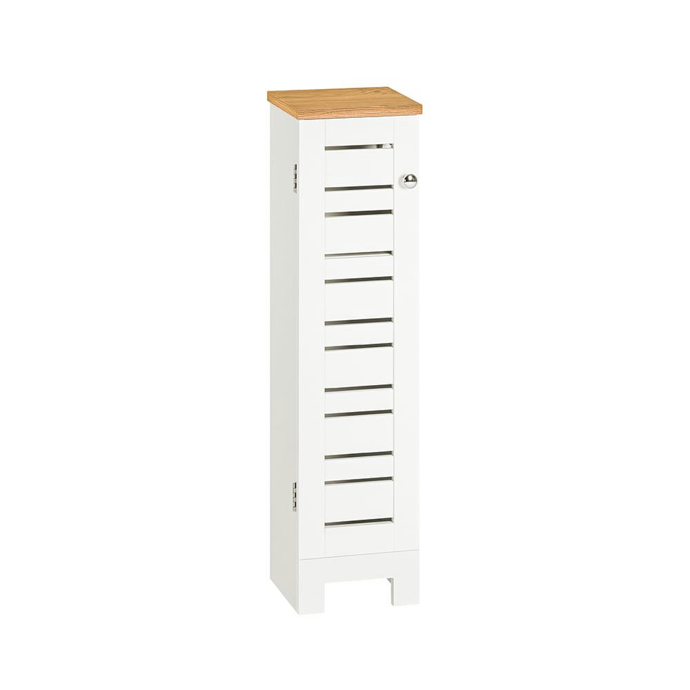 - Support papier toilette effet bois blanc