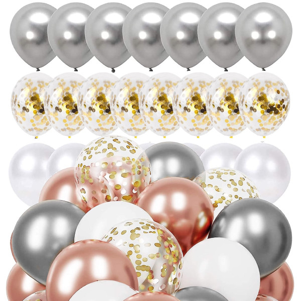 Balony 50 szt. urodzinowe na wieczór panieński, wesele
