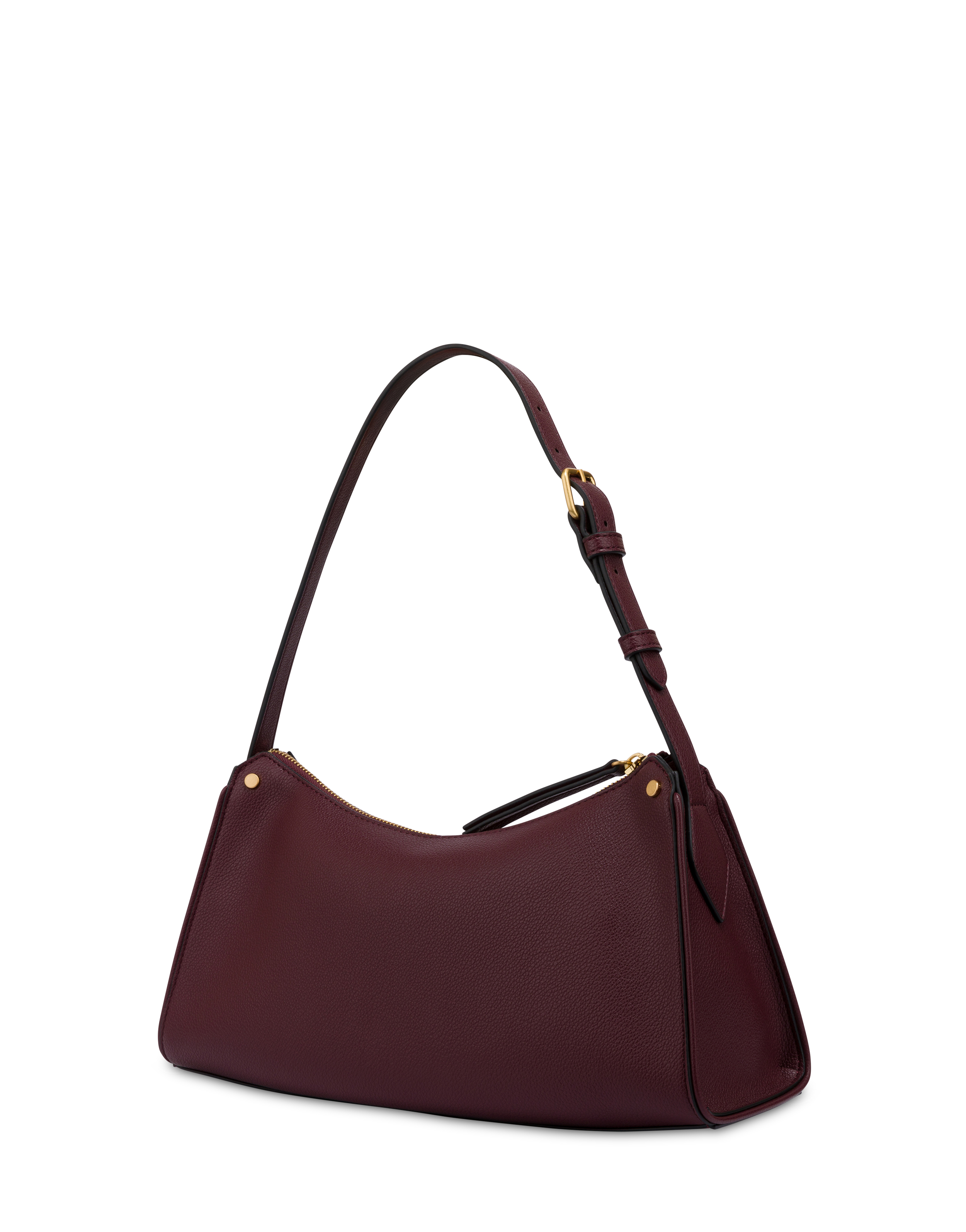 Borsa A Spalla Drop In Mini Grained Pu Burgundy