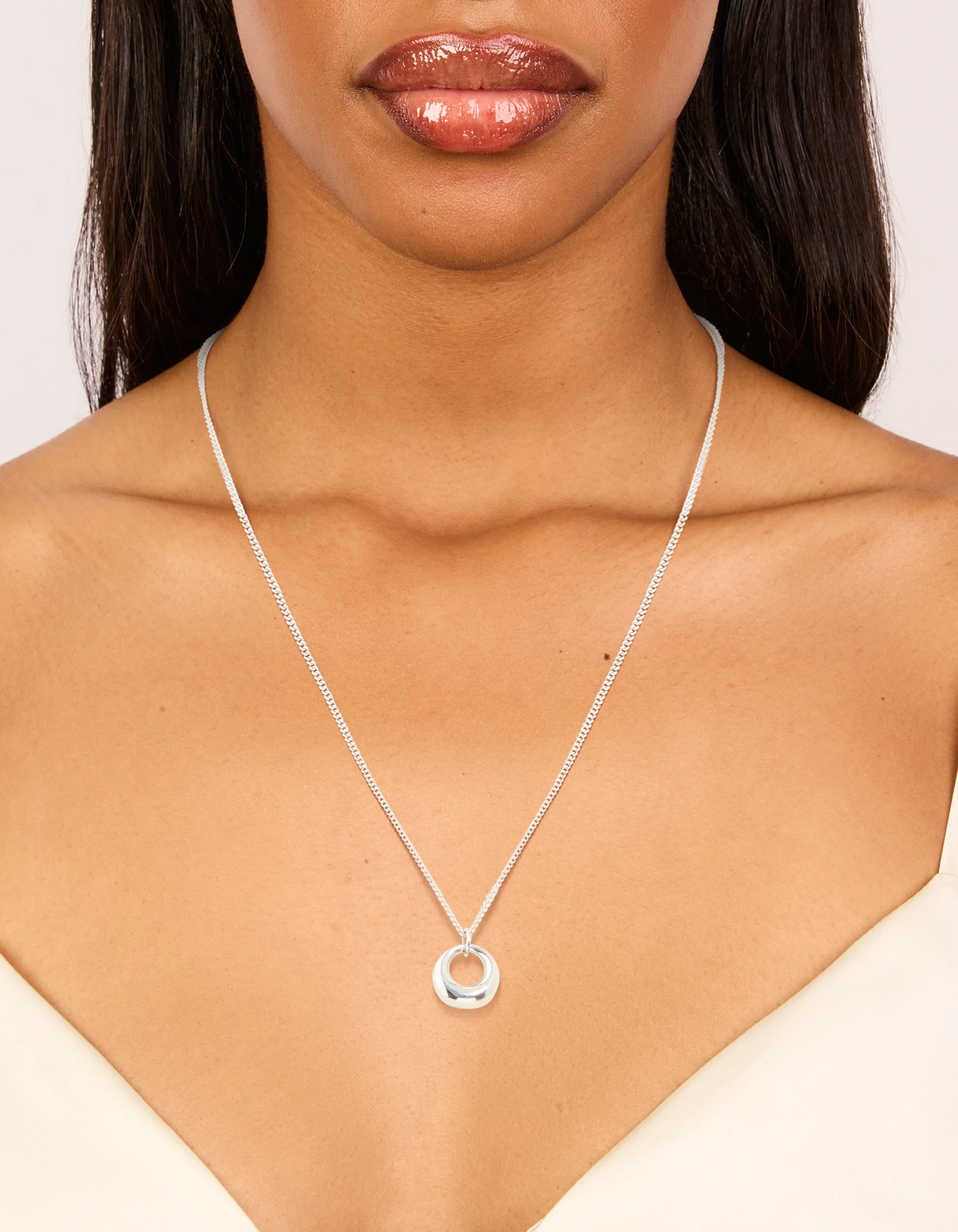 Waterproof Stainless Steel Bold Pendant Necklace