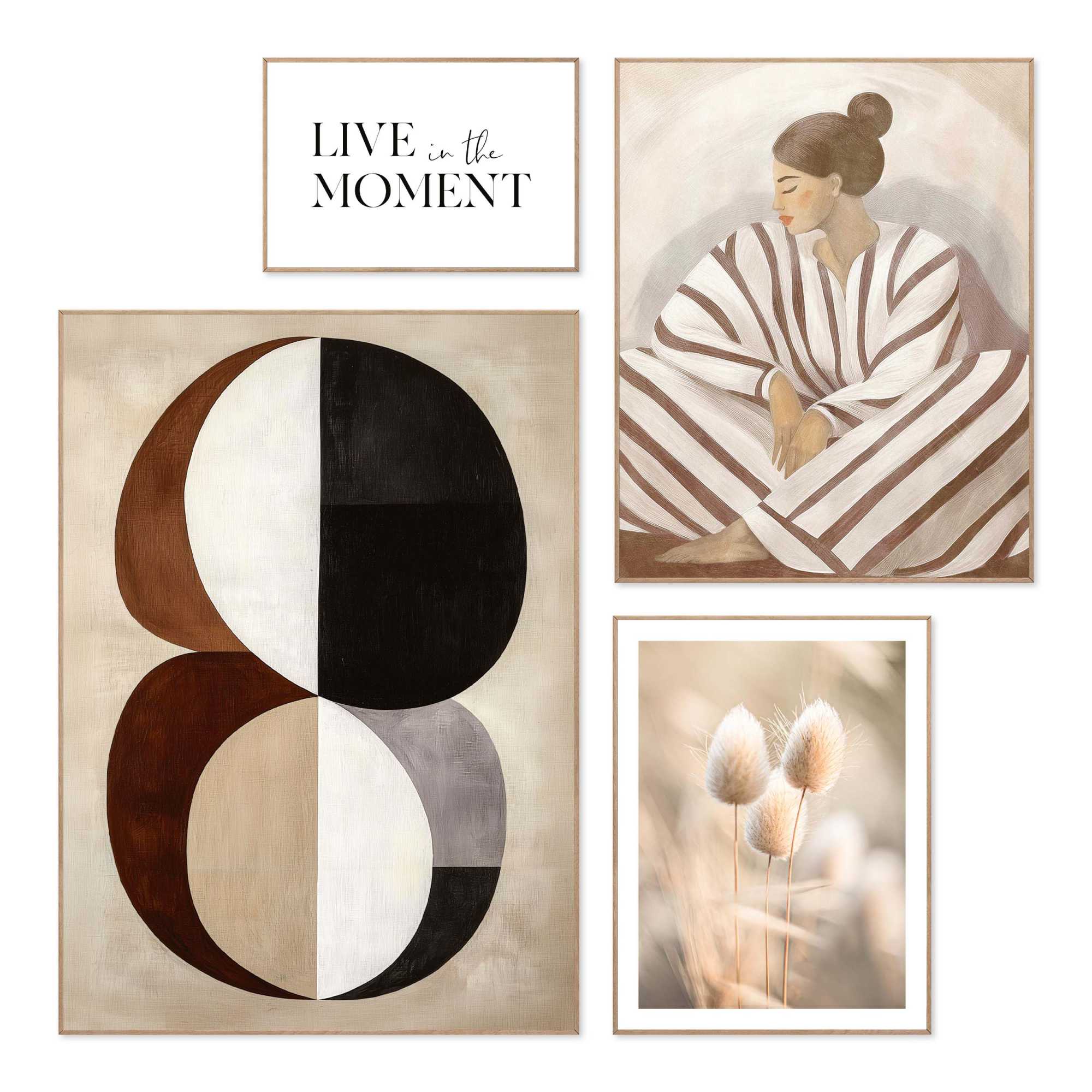 Reinders - In het moment - Wanddecoratieset in verschillende formaten