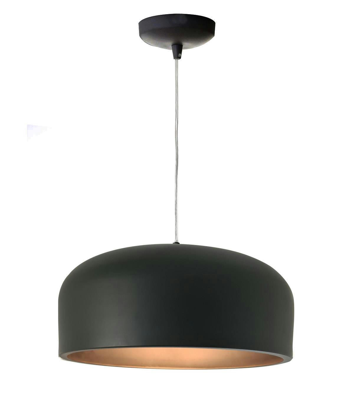 LARVIK - Suspension en métal noir d. 38 cm