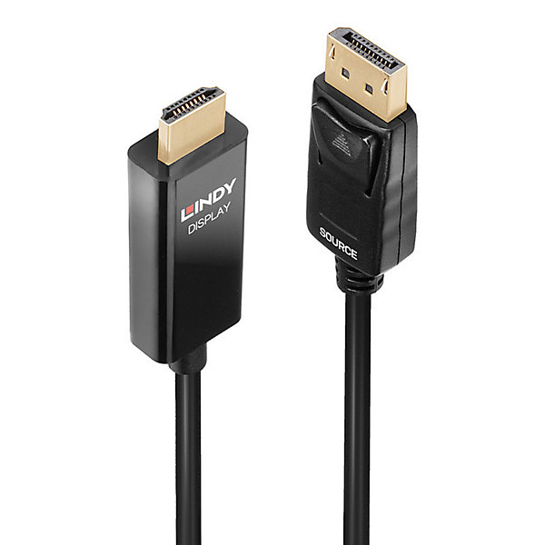 Câble DisplayPort actif HDMI 50cm LINDY
