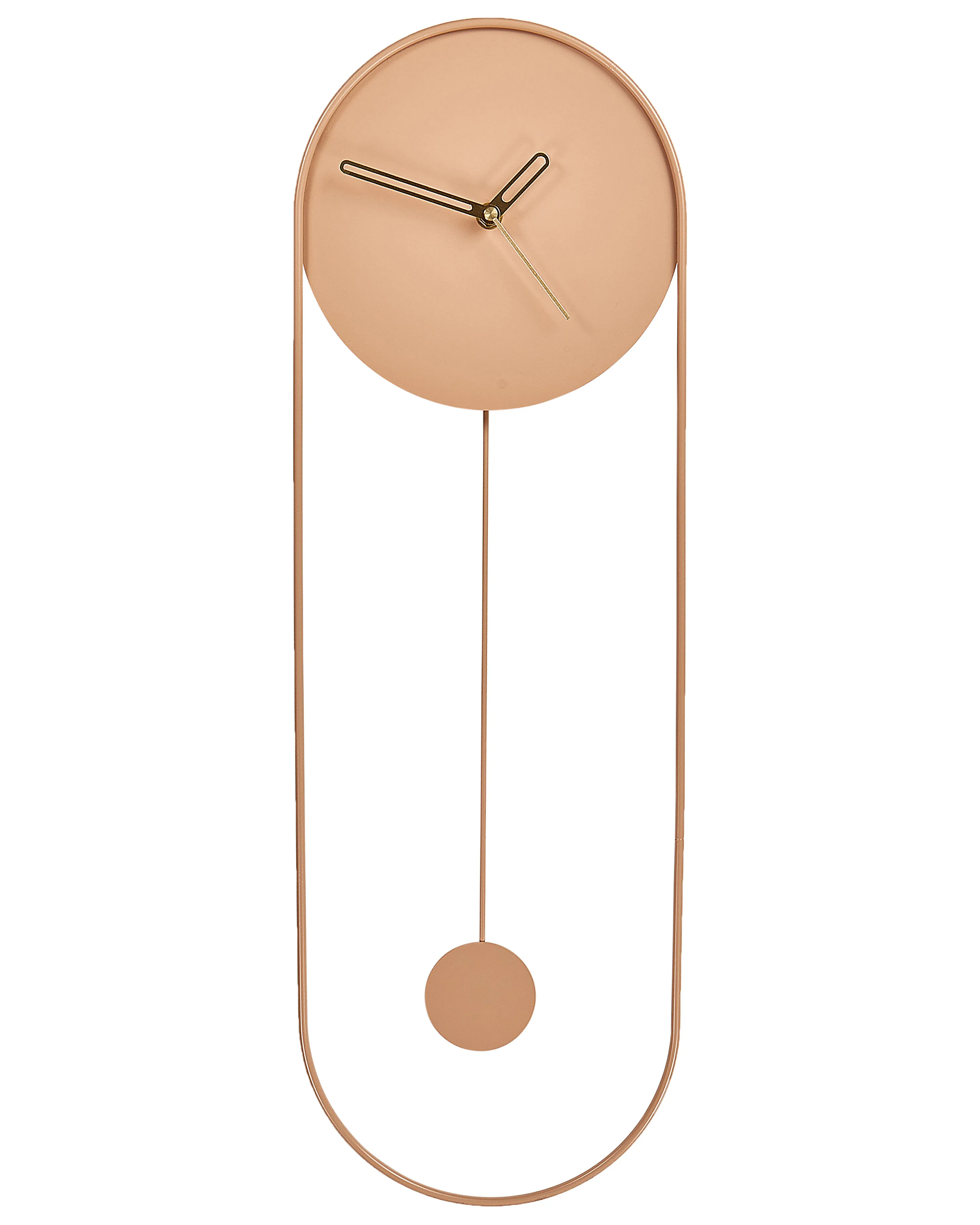 Wall Clock SALVAN 20 cm Metal Peach Pink