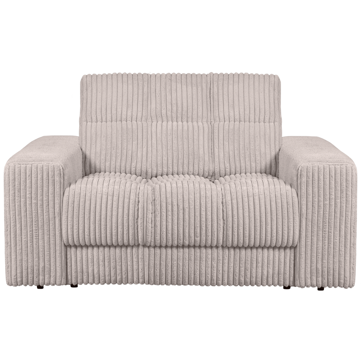 WOOOD loveseat Second Date - Grove Ribstof - Naturel - 78x136x101