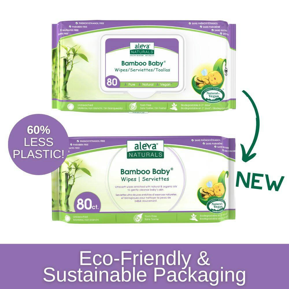Aleva Naturals Bamboo Baby Wipes, 480-ct