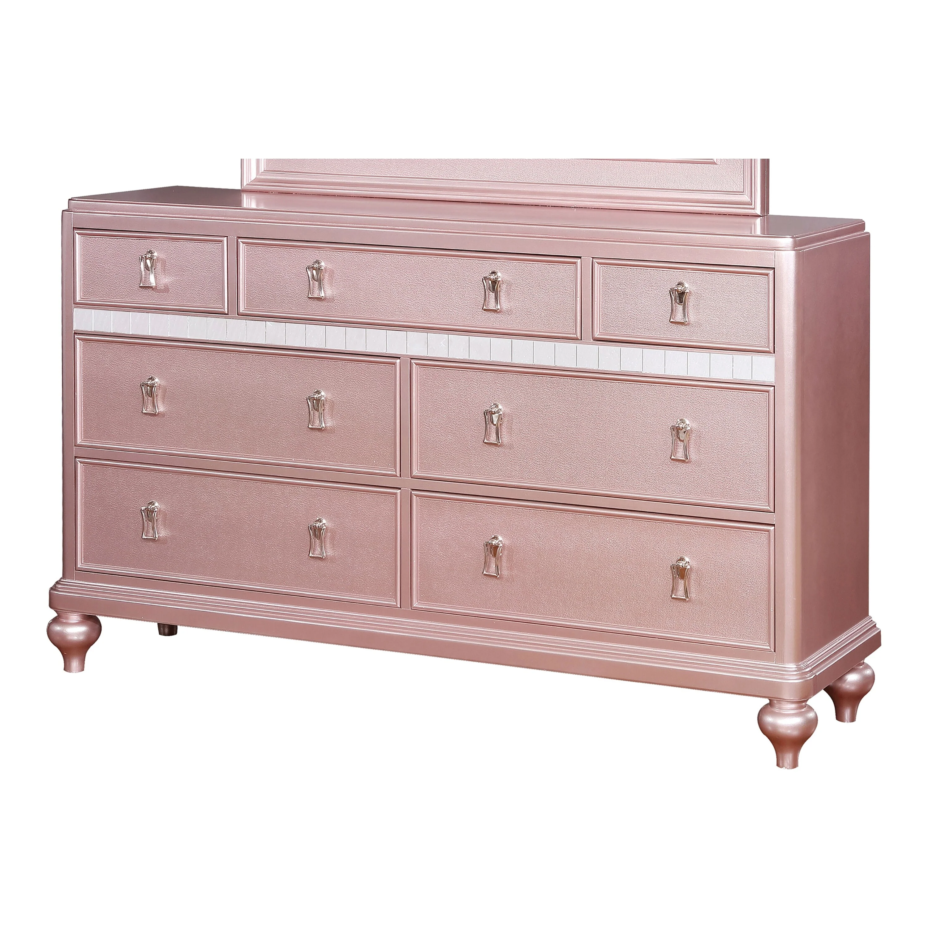 Dzhebel Contemporary 56-inch Wide 7-Drawer Solid Wood Dresser by Furniture of America