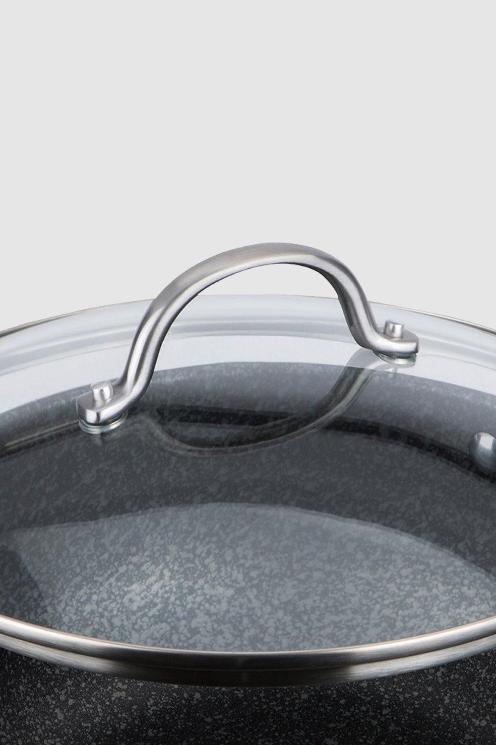 Prestige Scratch Guard Casserole Pot with Lid Glass, Induction, Dishwasher and Oven Safe, 28cm