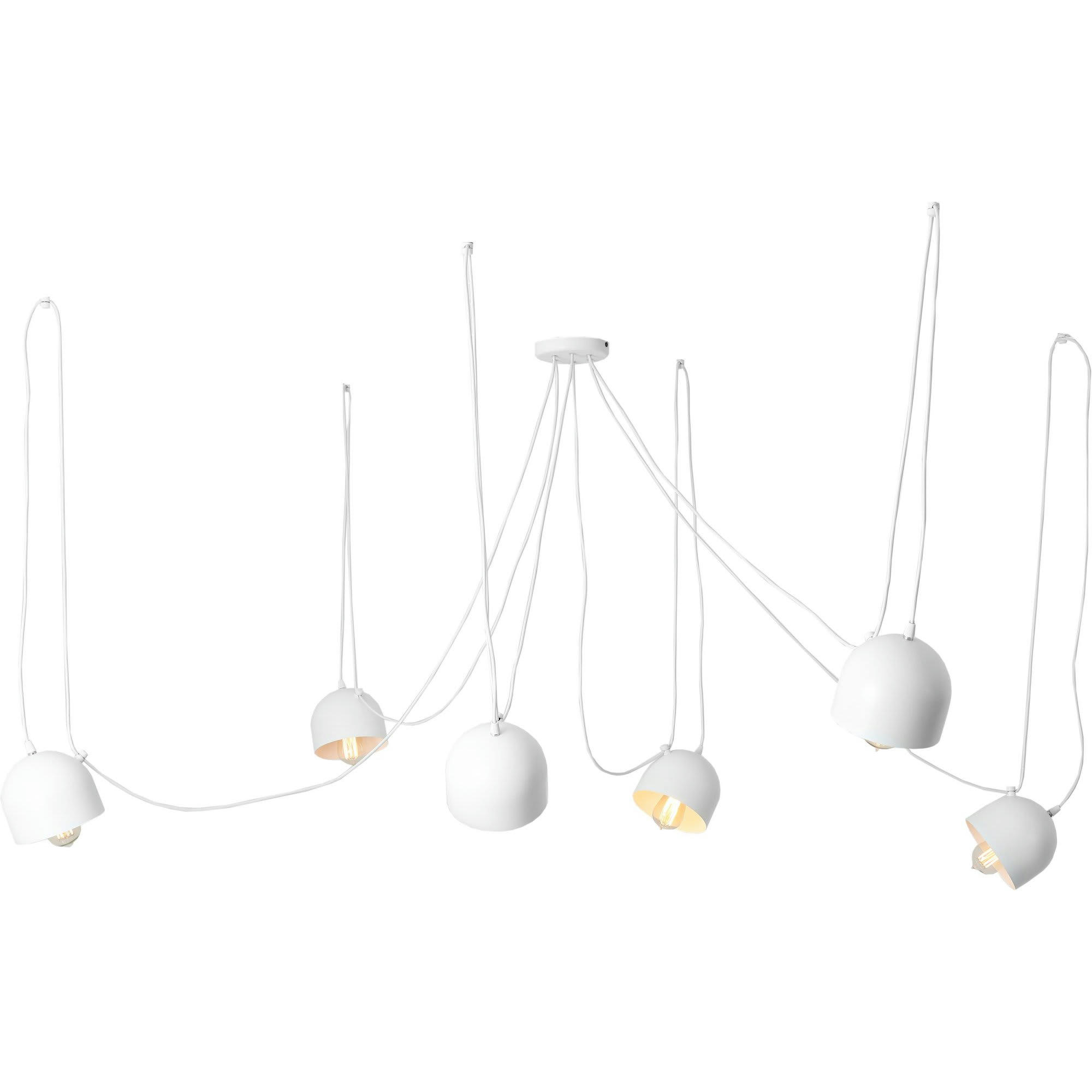 POPO - Suspension Acier Blanc 15x15x15 cm