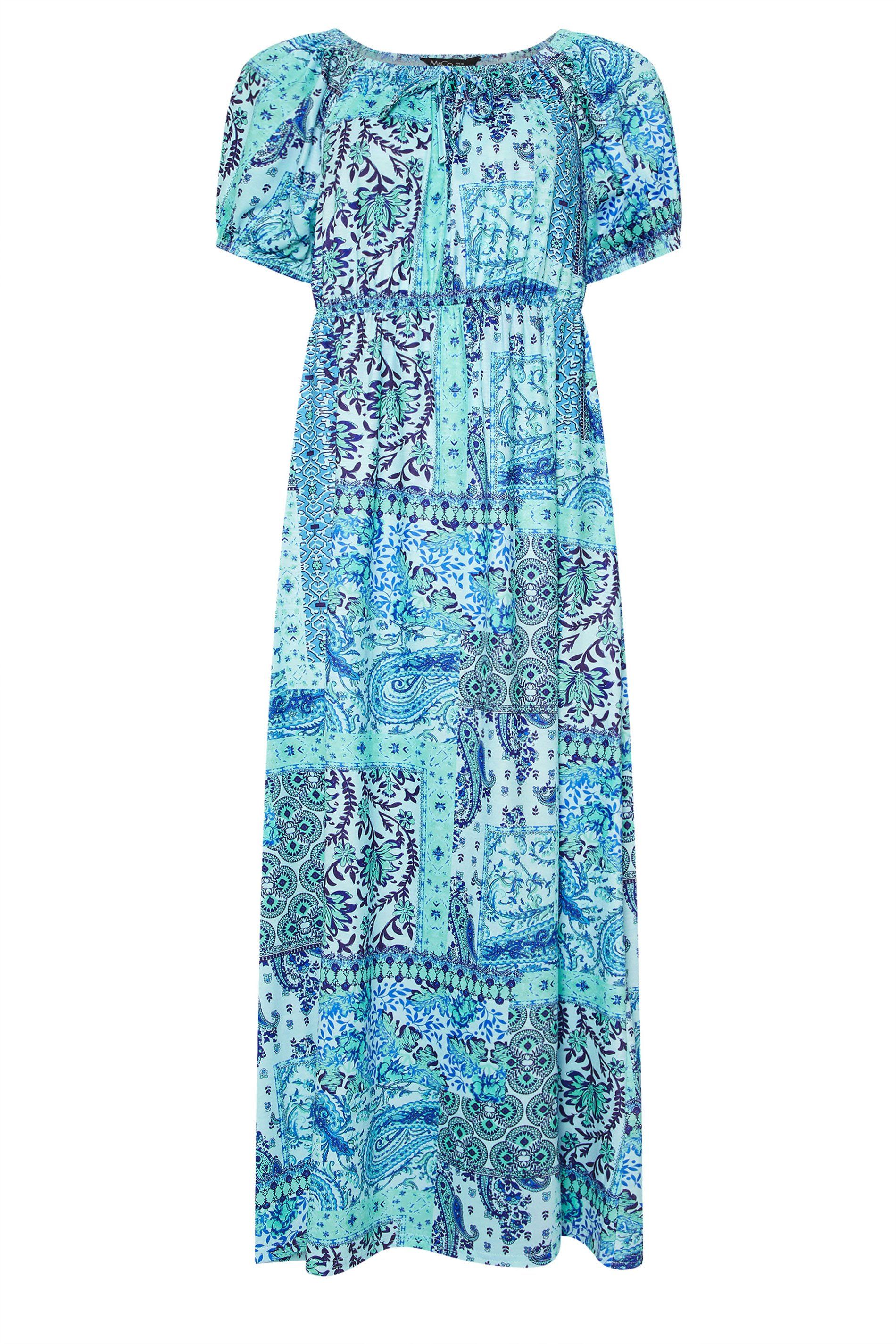 M&Co Mixed Print Midi Dress