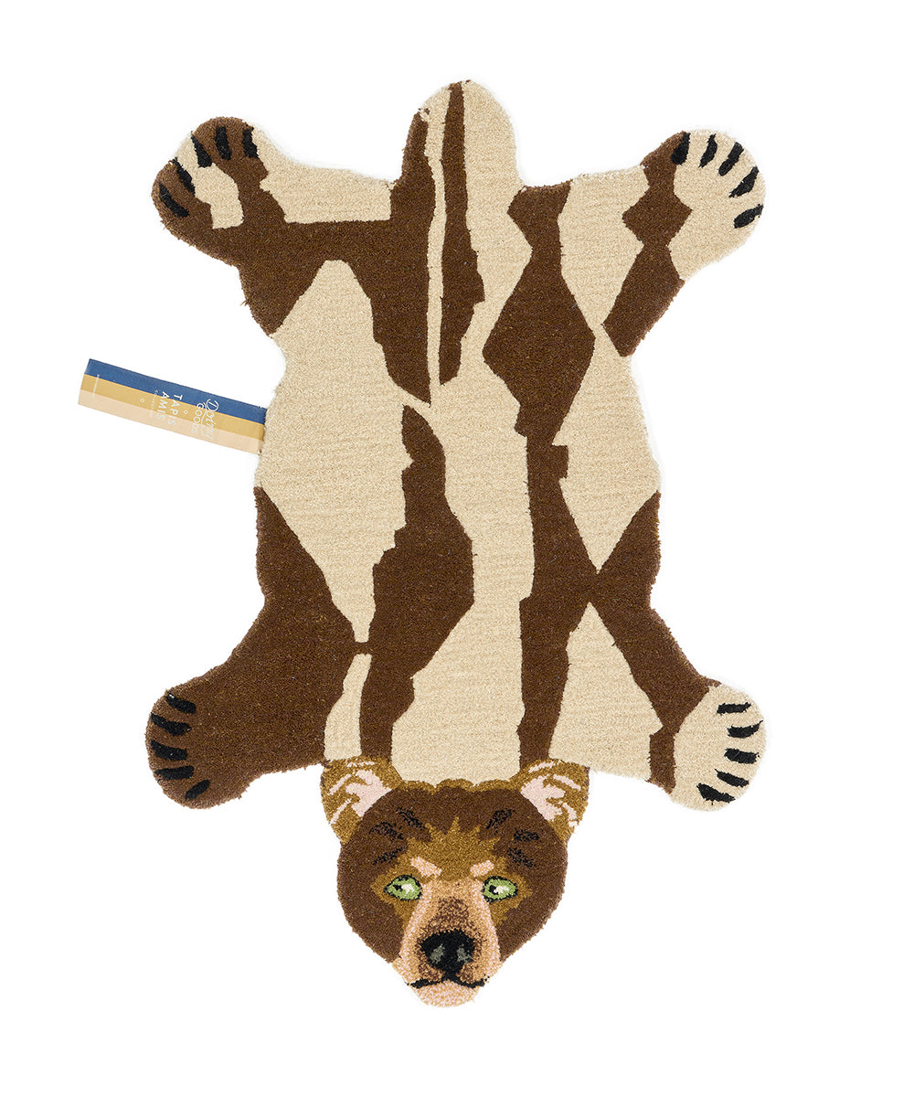 Doing Goods Quin Beer Vloerkleed - Klein 92 x 62 x 2 cm - 100% wol