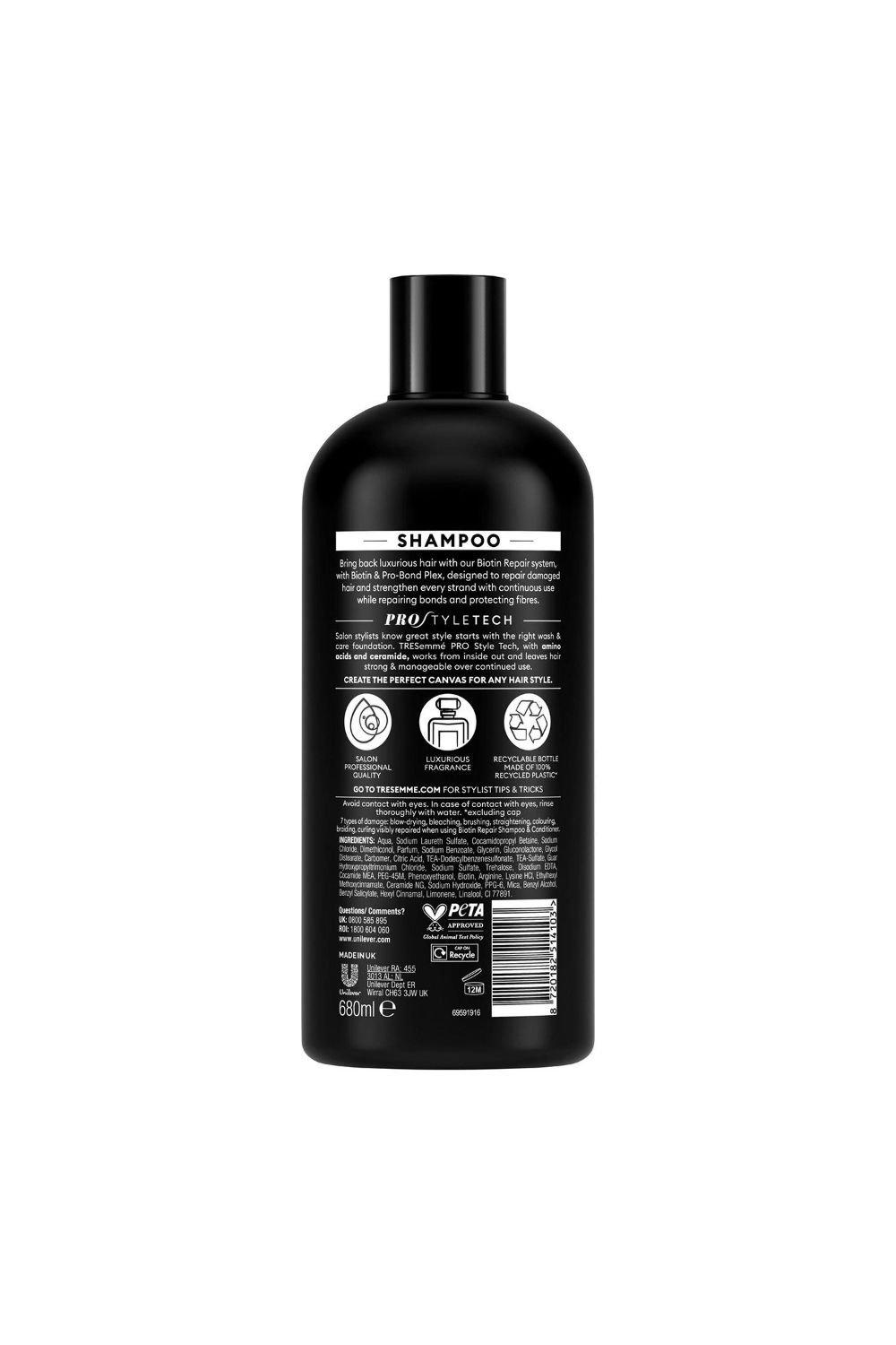Tresemme Shampoo' Biotin Repair Visibly Repairs 7 Types of Damage 2 Pack of 680ml