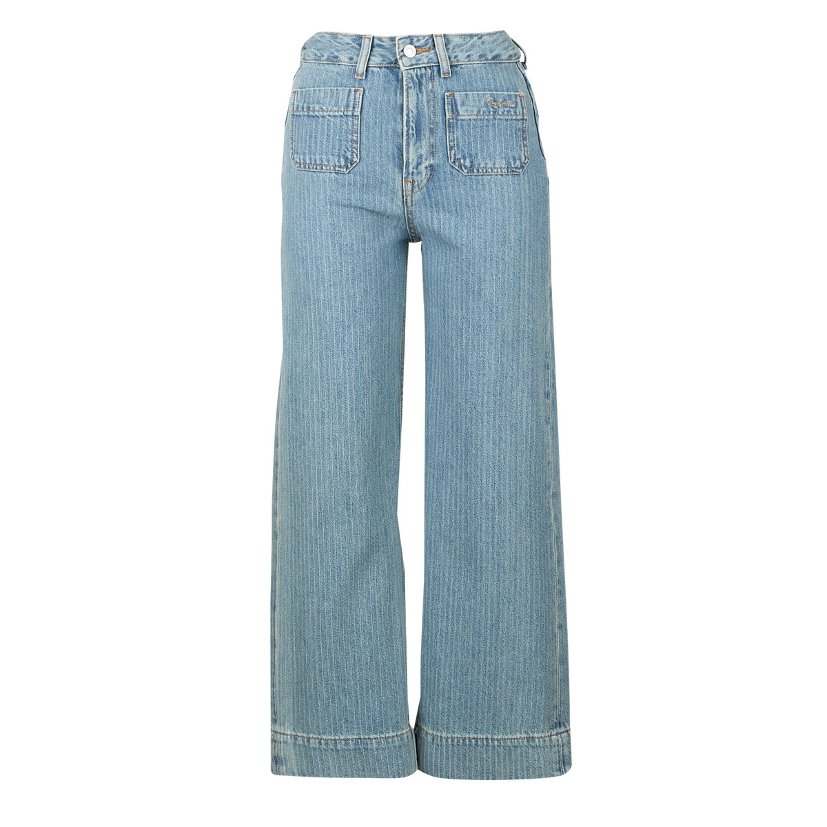 Pepe jeans - STRAIGHT JEANS UHW LEXA - Marine