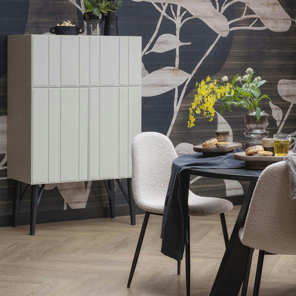 LYLE - Vase en verre H25xD12cm gris