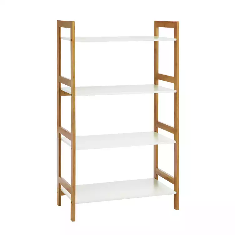 Habitat Drew Bamboo Shelving Unit - White