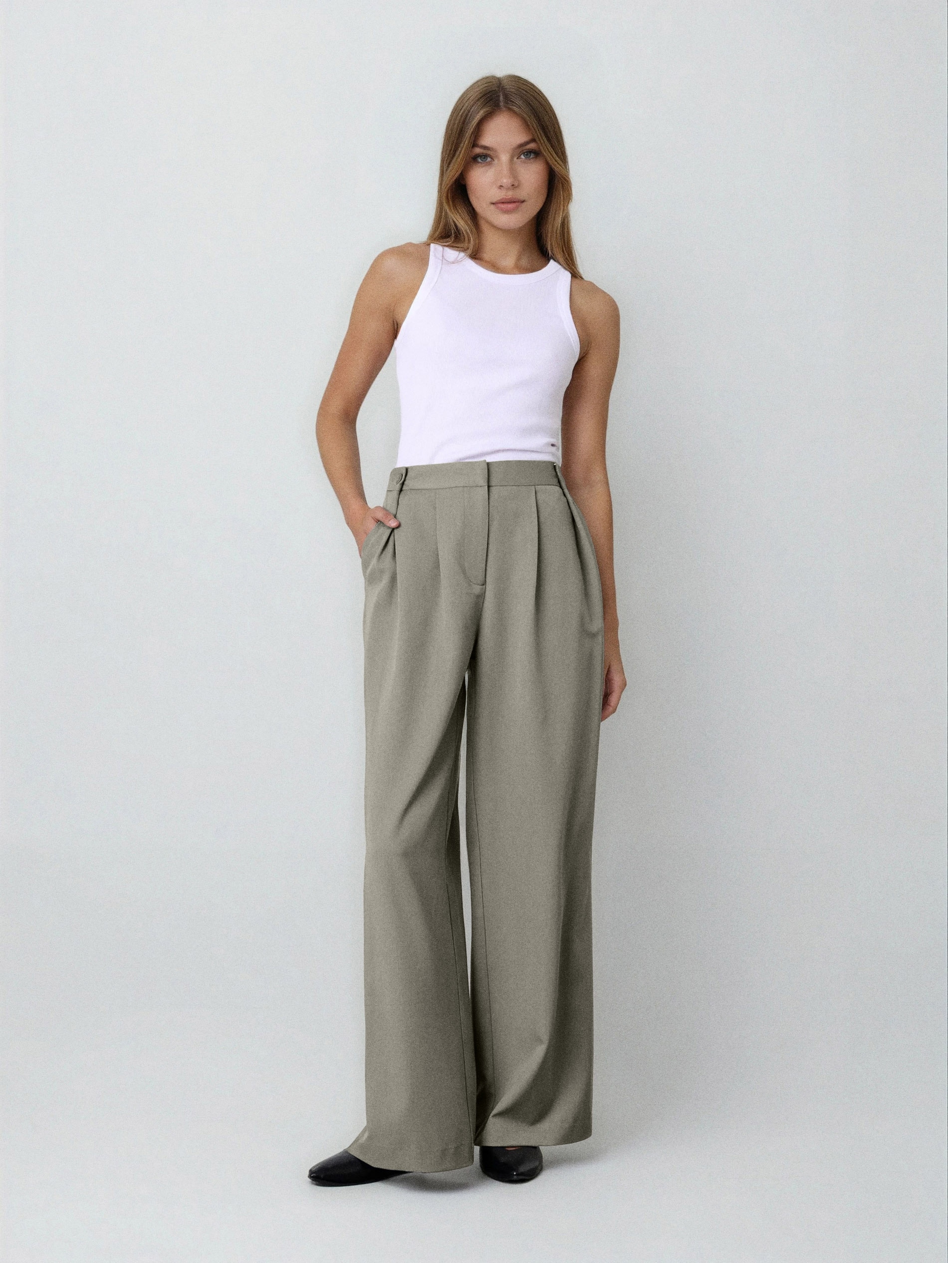 Spodnie wide leg
