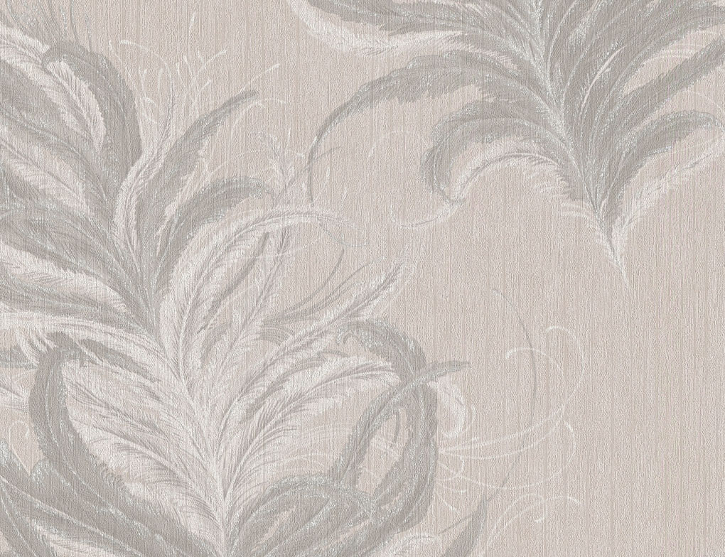 Vliestapete Blume Beige