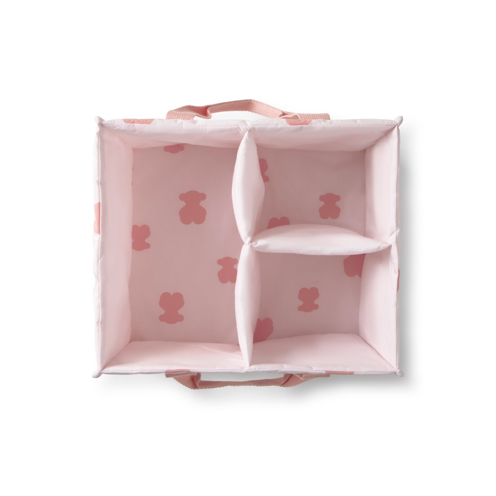 Organizador de mesa con asas HFluffy rosa