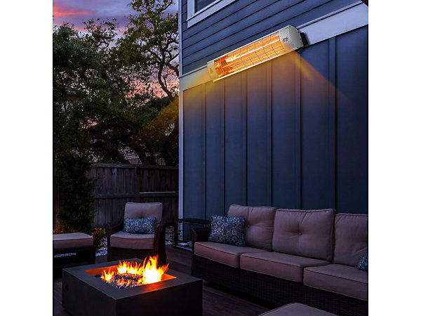 Chauffage de terrasse infrarouge2000WArgenté