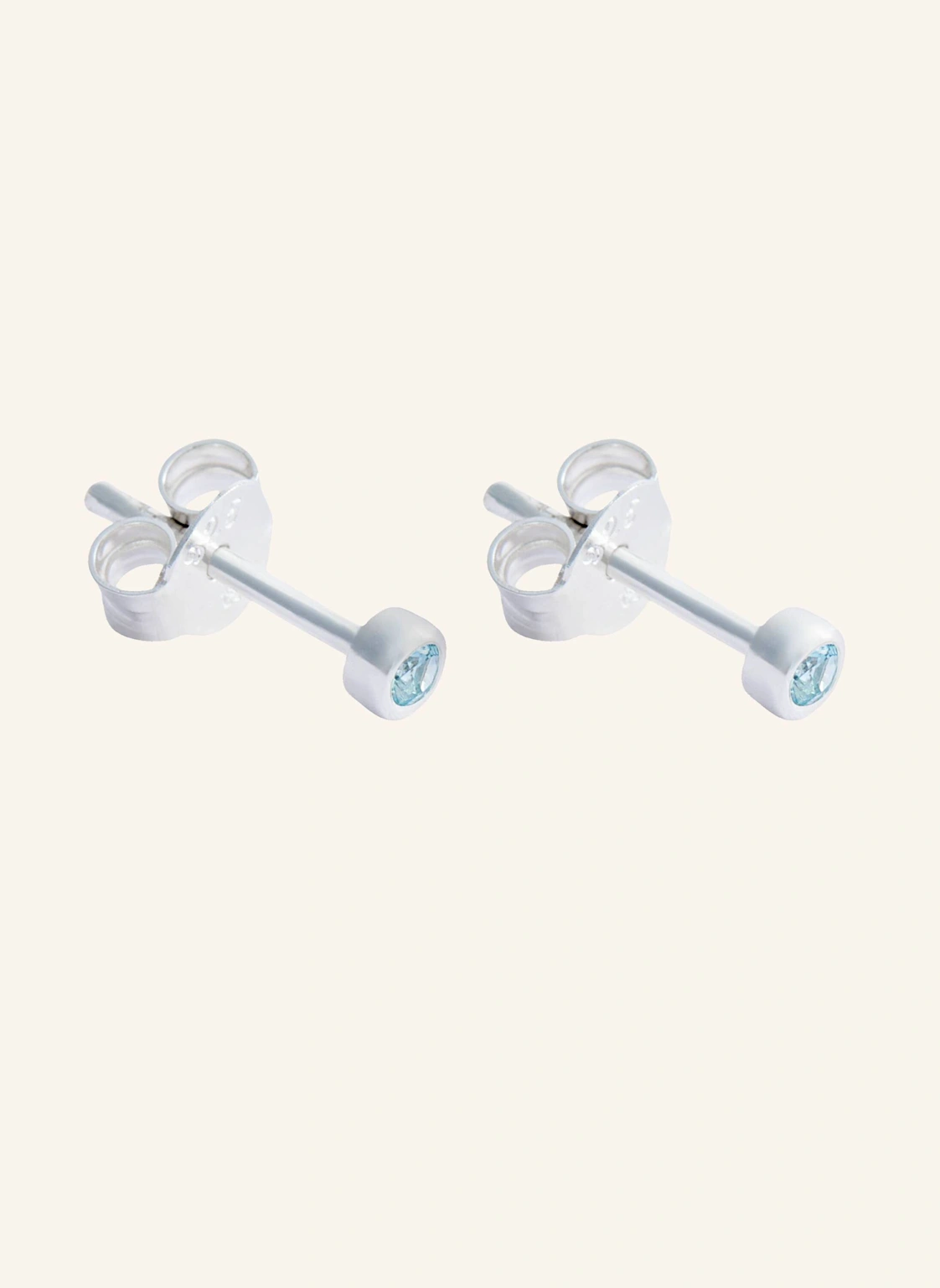 OHH LUILU Ohrstecker CRYSTAL STUDS AQUAMARINE by GLAMBOU