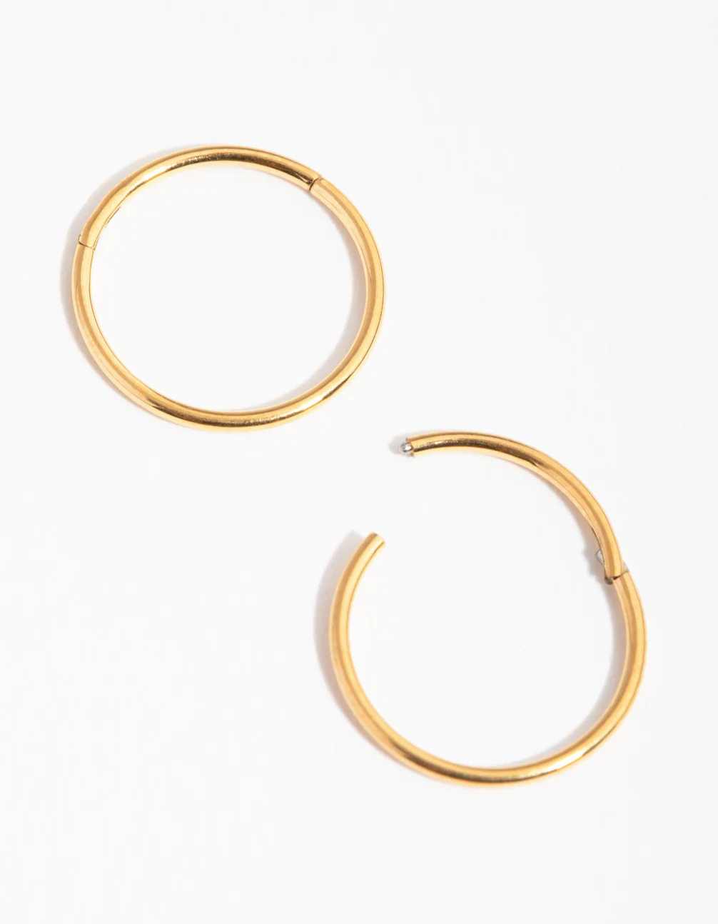 Gold Plated Surgical Steel Sleeper Earrings 10MM