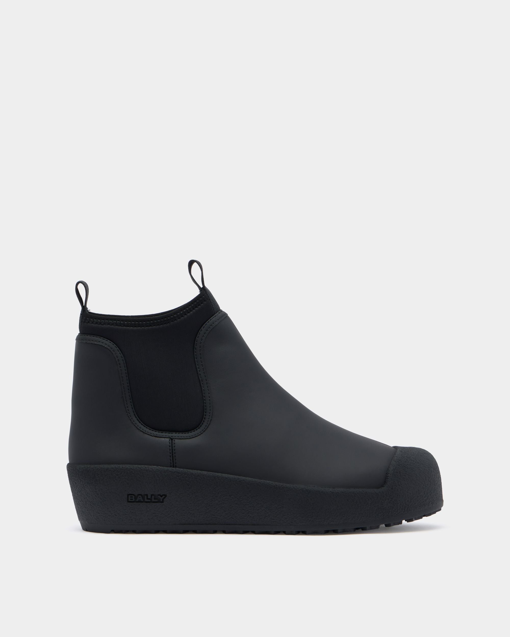 Bally Curling Stiefelette Aus Leder In Schwarz
