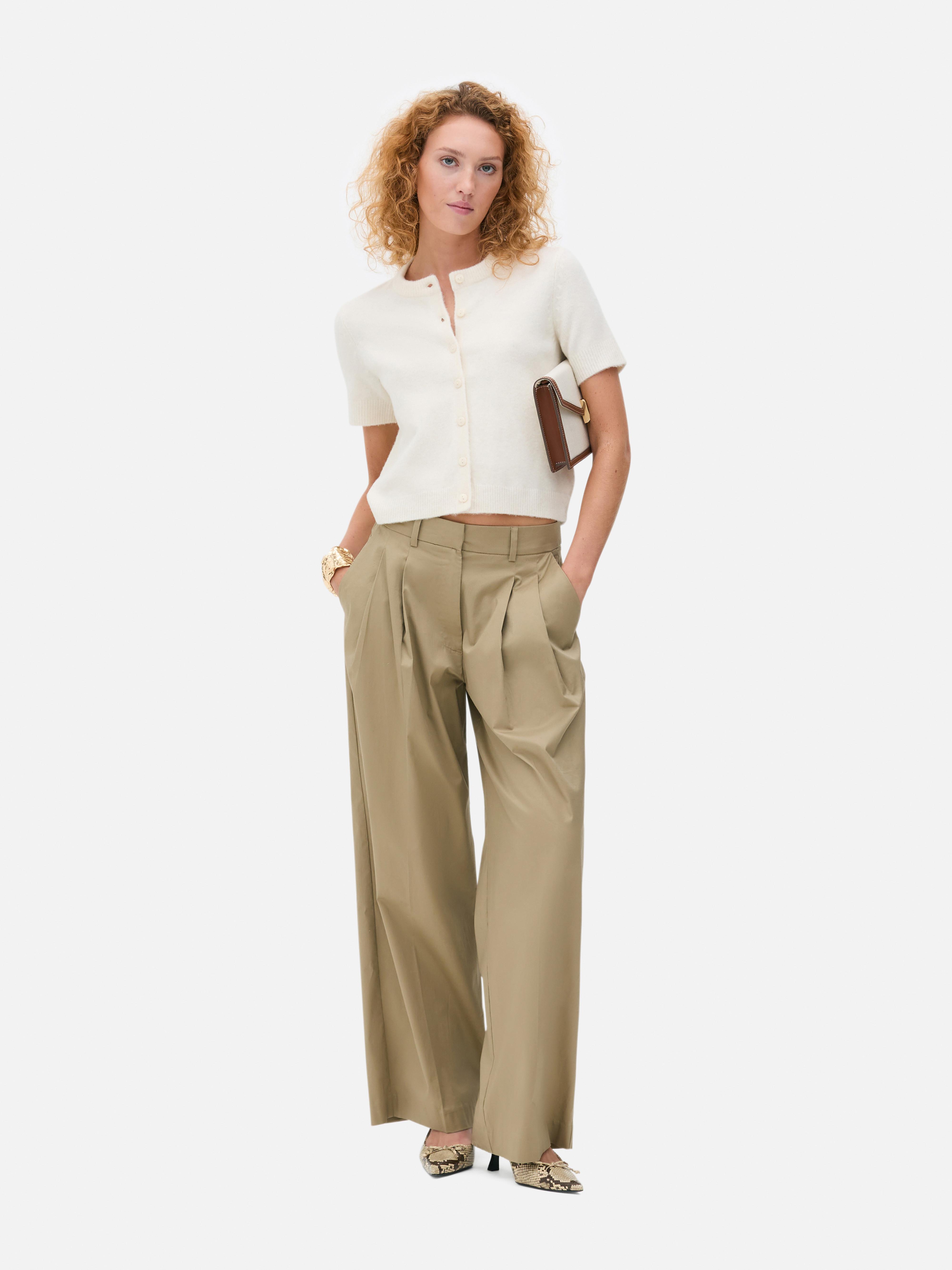 Cropped Short-Sleeve Cardigan