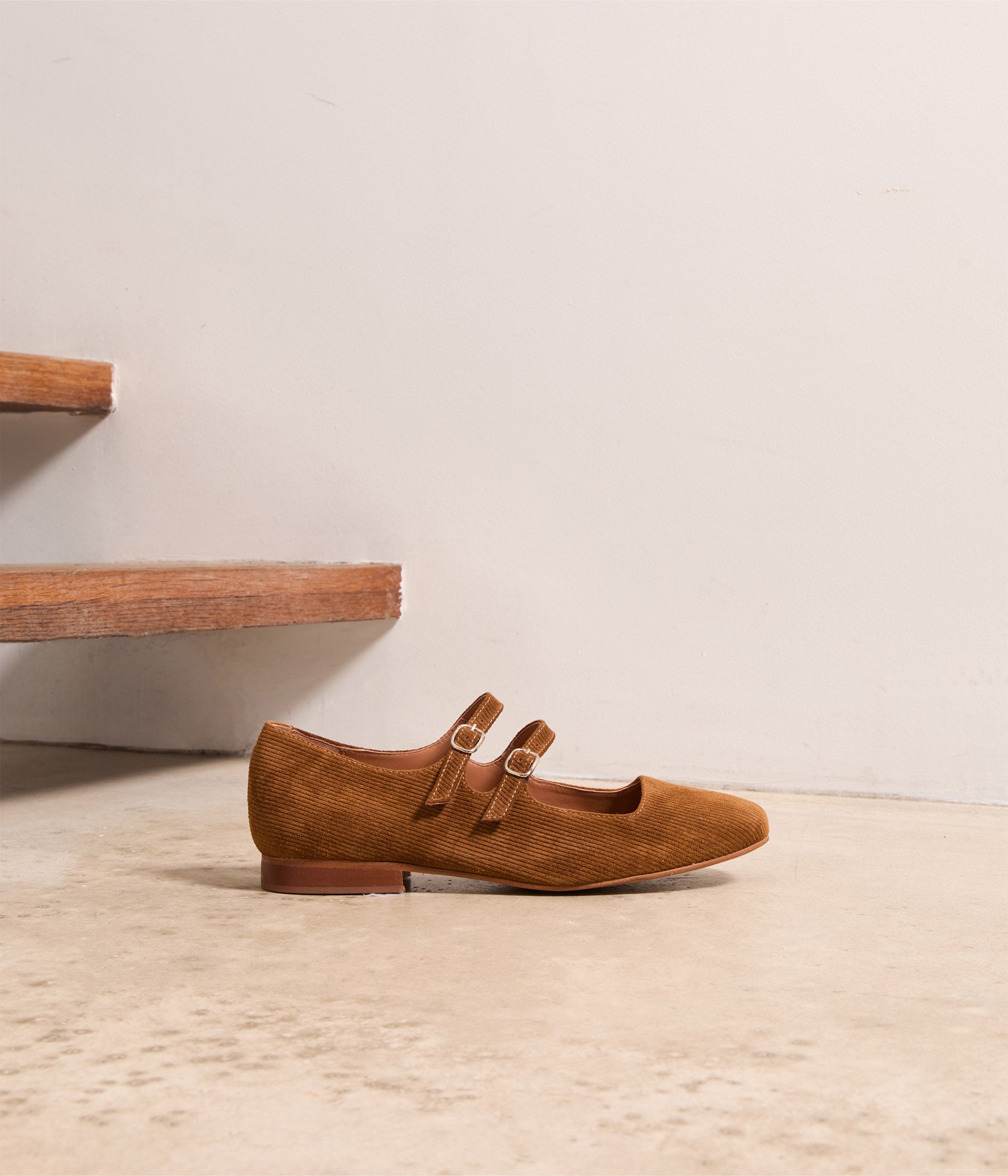 Babies velours cognac Aurella