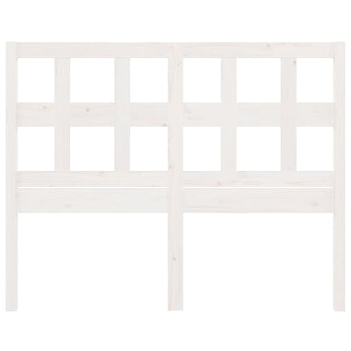 NNEVL Bed Headboard White 185.5x4x100 cm Solid Wood Pine