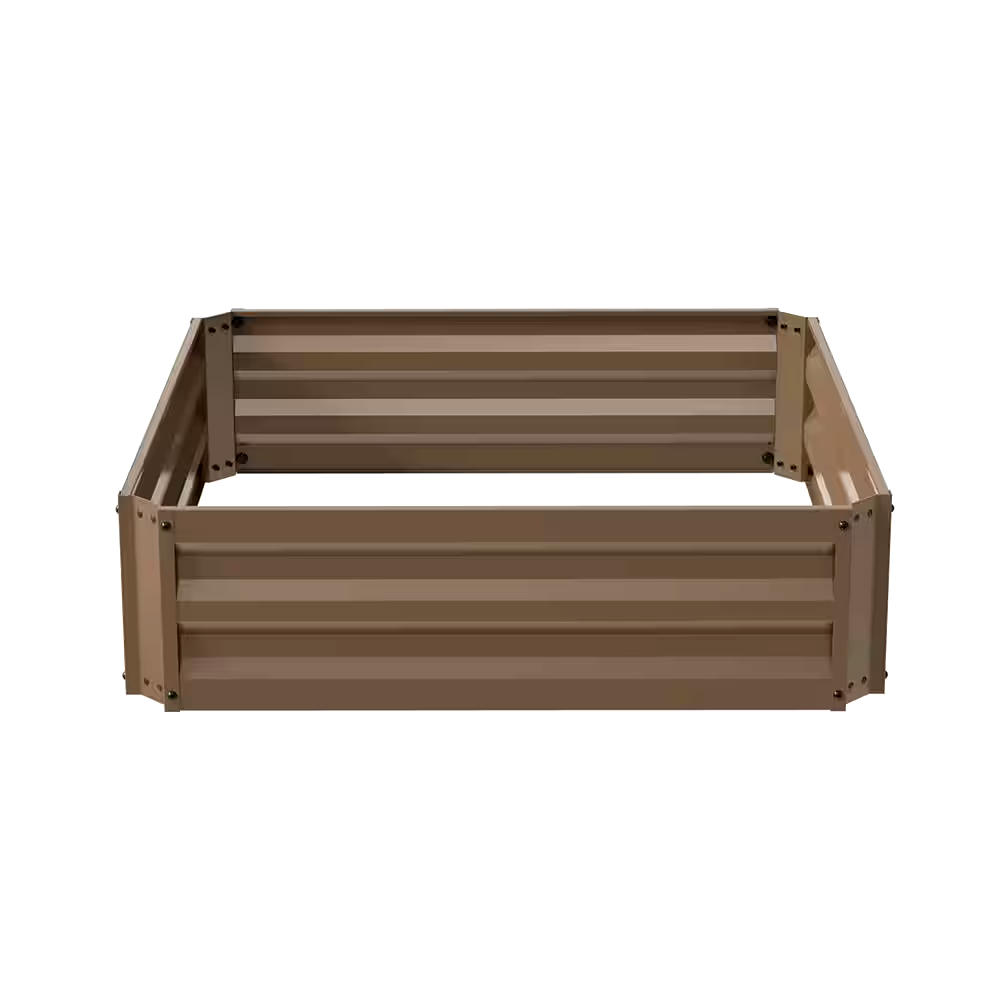 Panacea Steel Expandable Raised Garden Bed, Brown
