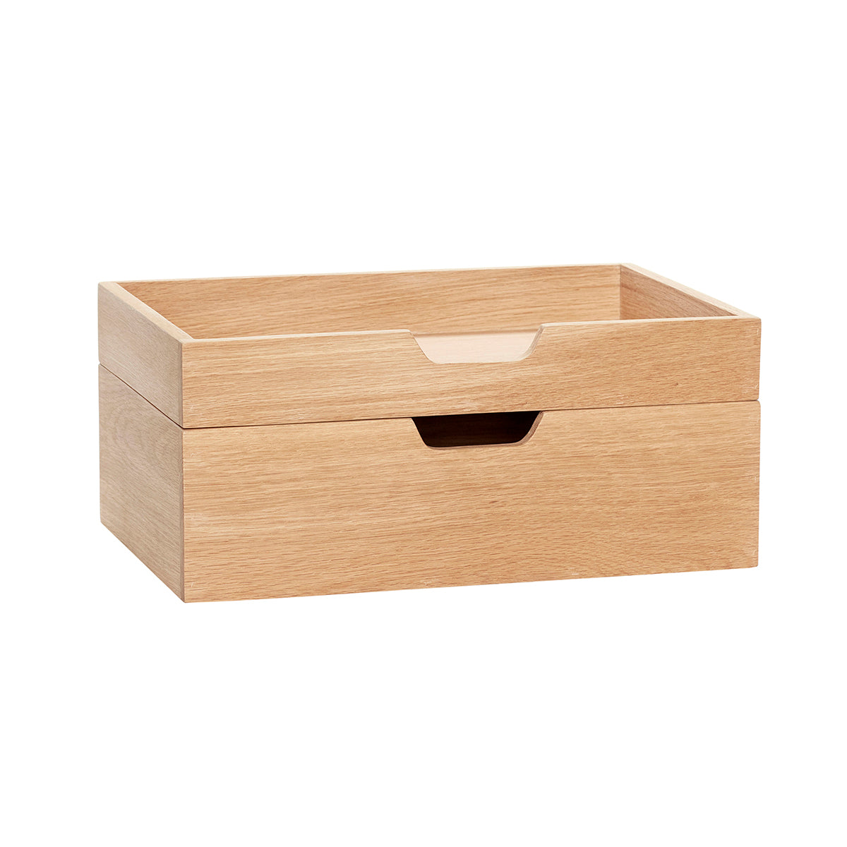 Hübsch opbergdoos Note - mdf/eikenfineer - 35x24xh5, 35x24xh10cm