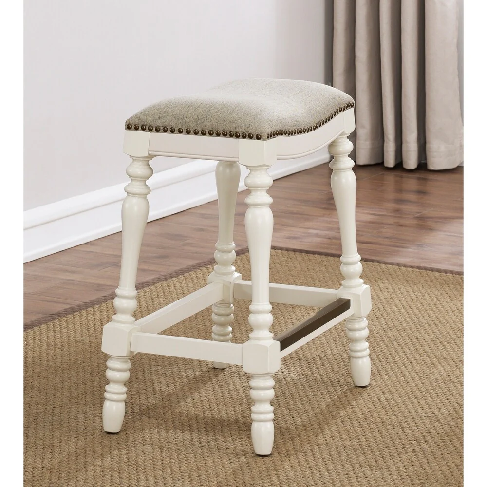 Hollyn 25-inch Saddle Seat Counter Stool by Greyson Living