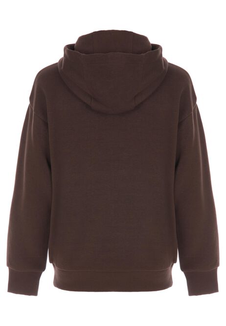 Older Boys Brown Cotton Blend Hoody