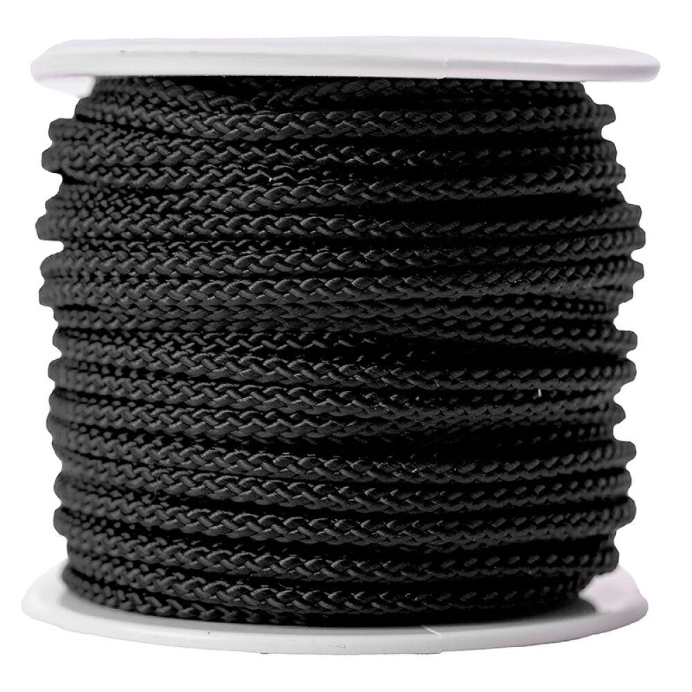 POLYESTERSILKELINE POLY-PRODUKTER Ø2MMX50M SVART