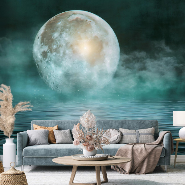 Fototapeta Księżyc Natura Morze Sypialnia Salon Tapeta Flizelina 250X175