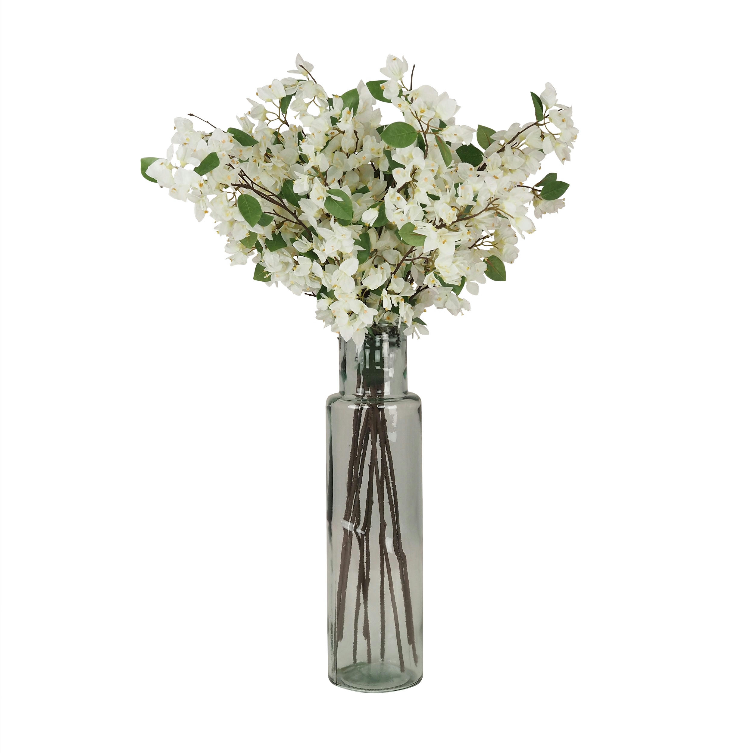 - Bougainvillier artificiel blanc en branche 94cm lot de 12