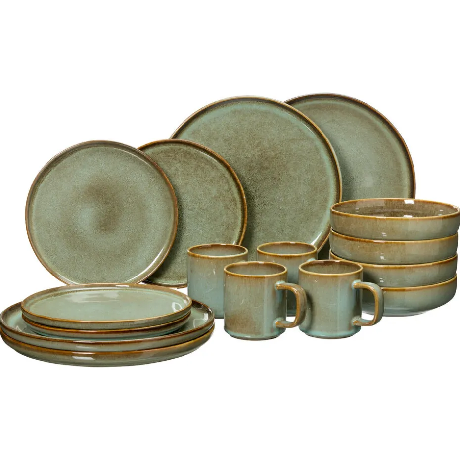 Kwantum Kerstservies | Serviessets | Serviesset 16-Delig Glazuur  Groen