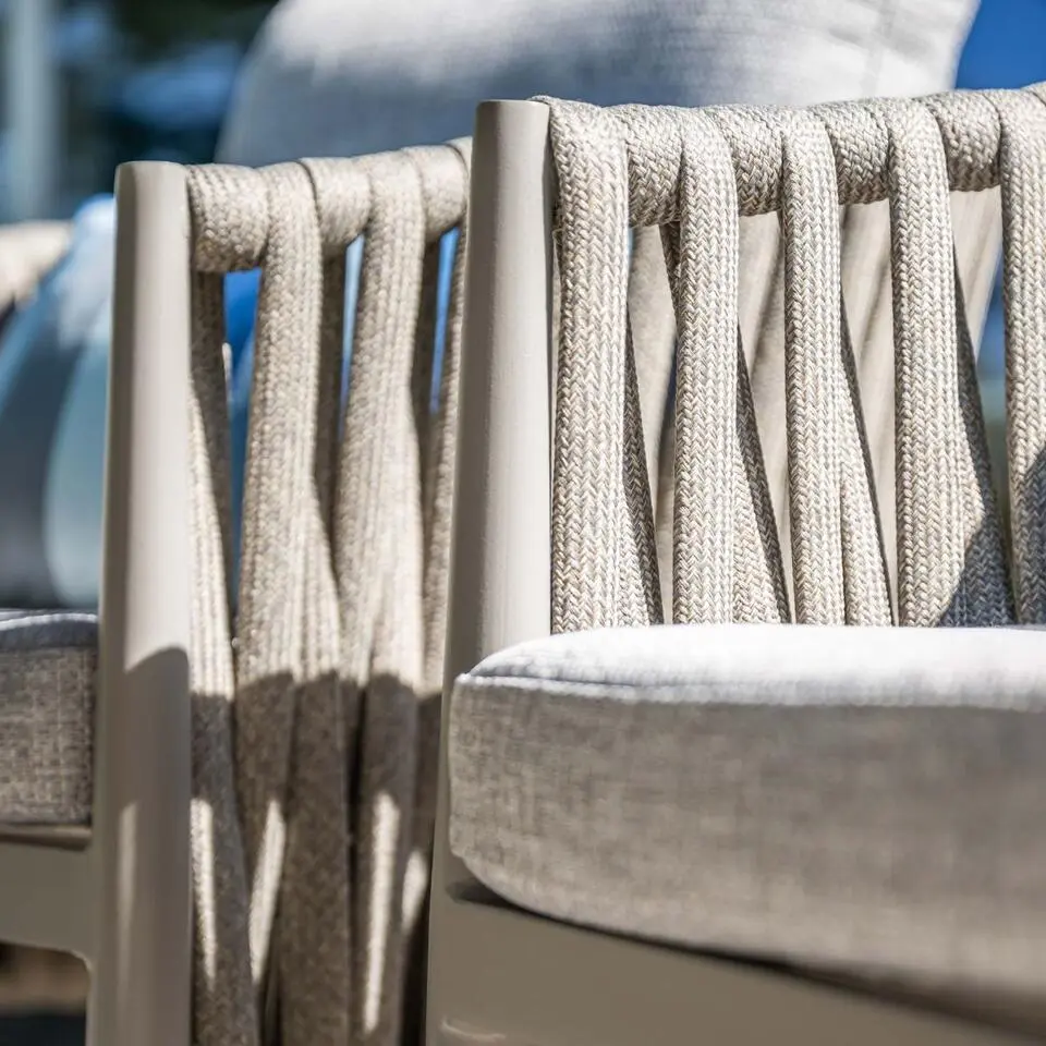 Teromos rope dining tuinstoel - taupe - valley sand