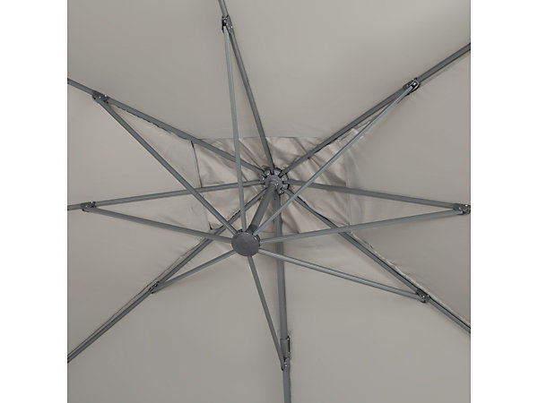 Parasol jardin déporté Alu 