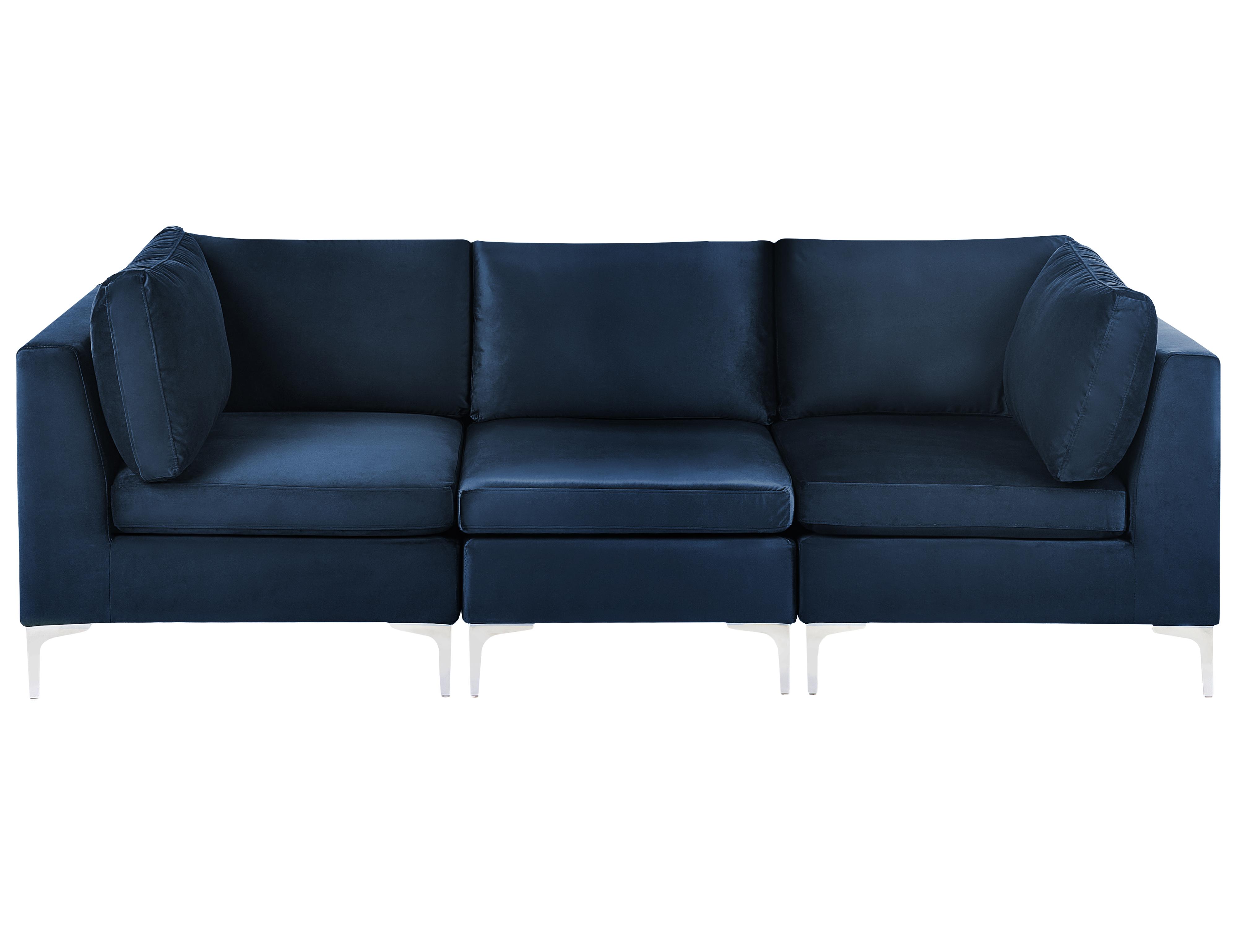 Ottoman EVJA Velvet Navy Blue