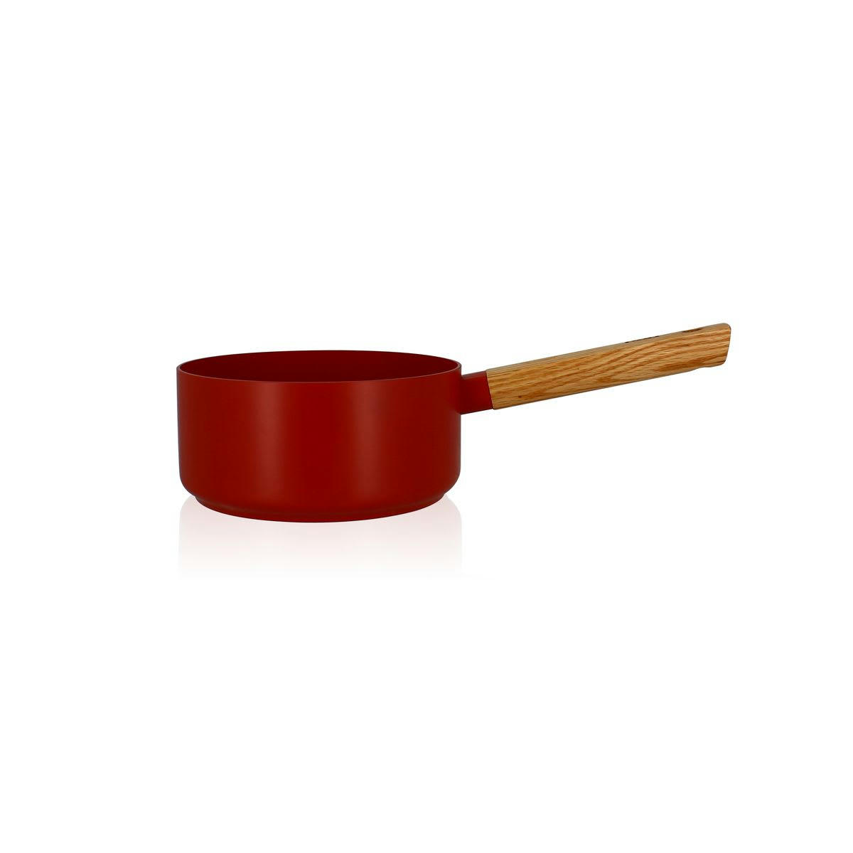 ECTOR - Casserole en aluminium/céramique paprika Ø18cm - compatible induction