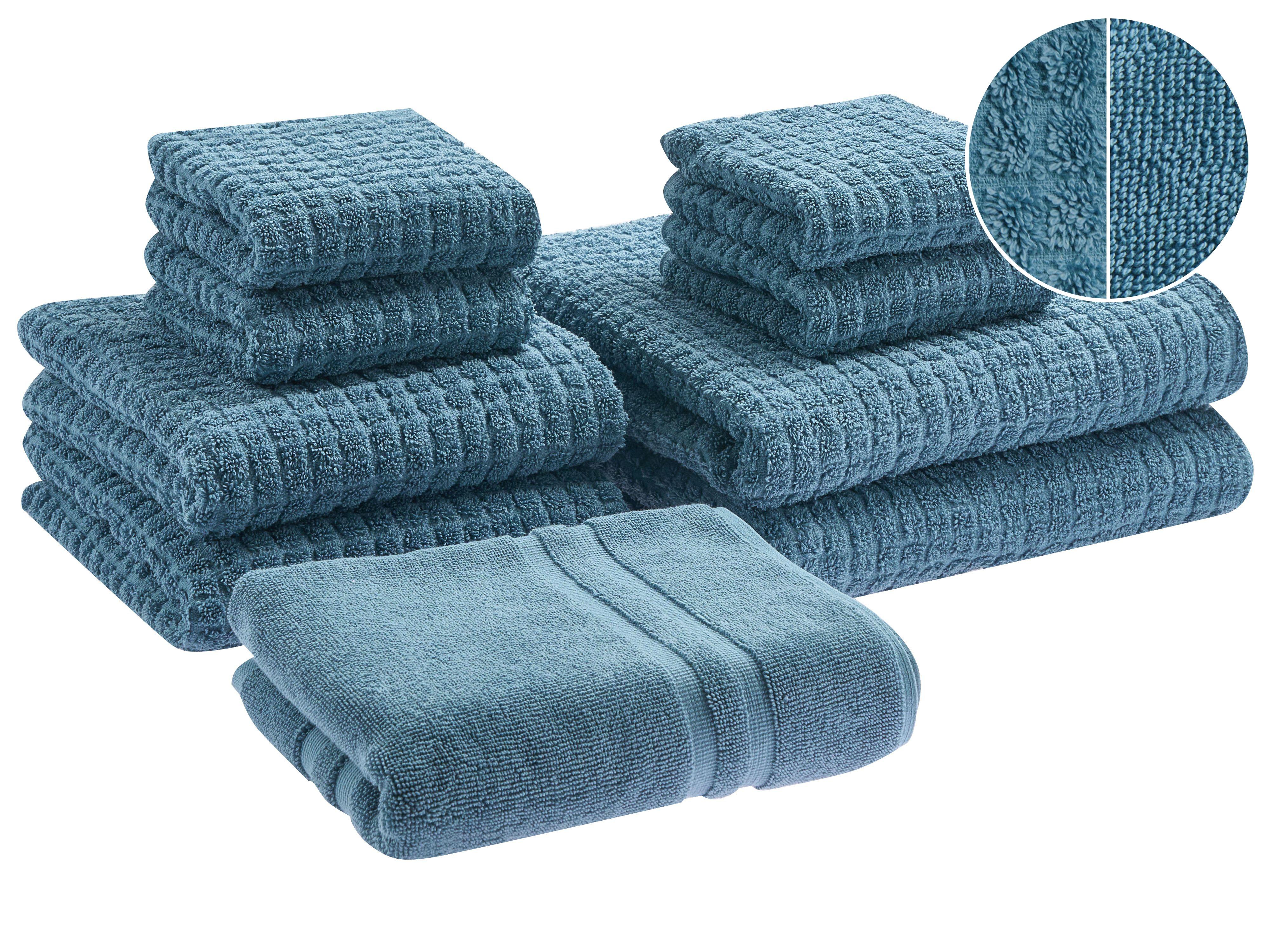 Set of 11 Towels ATAI Cotton Blue