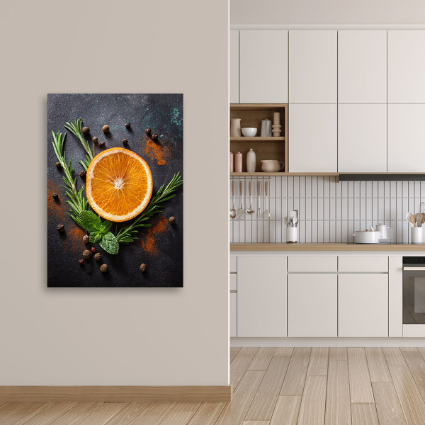Feeby Obraz na płótnie, Pomarańcza Owoce Kuchnia Bar 40x60