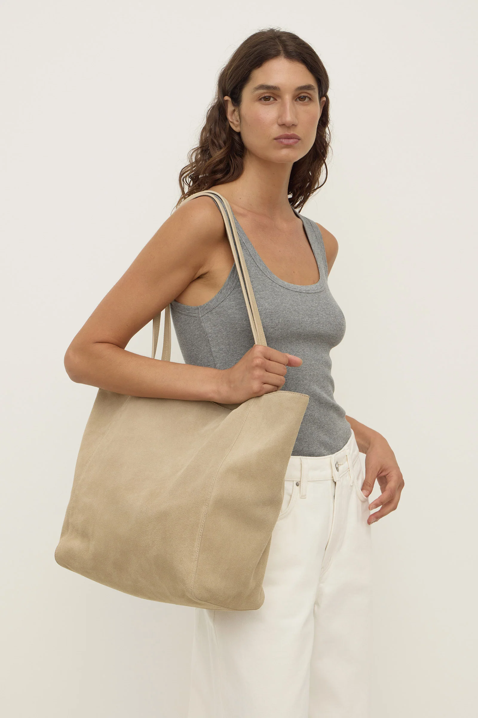 Paige Suede Tote Bag