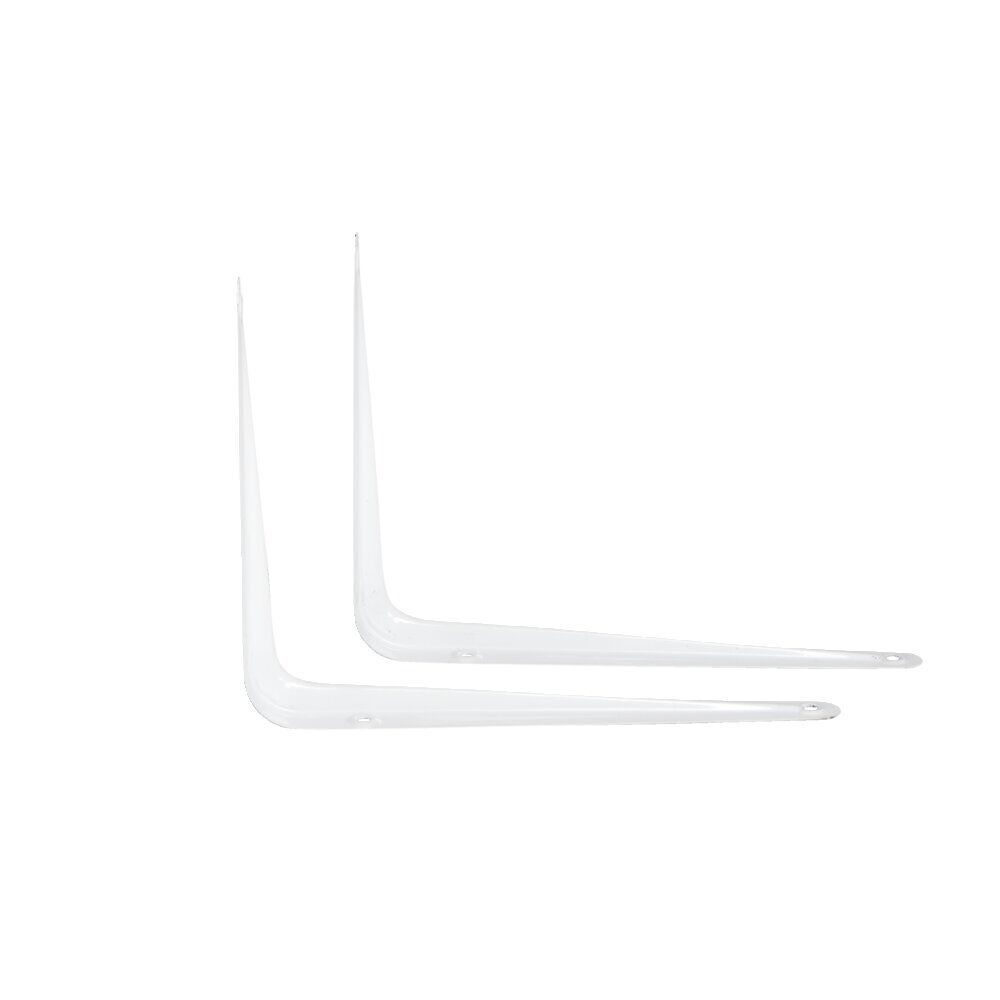 Lot de 2 supports d'étagères en équerre 15x20cm fer
