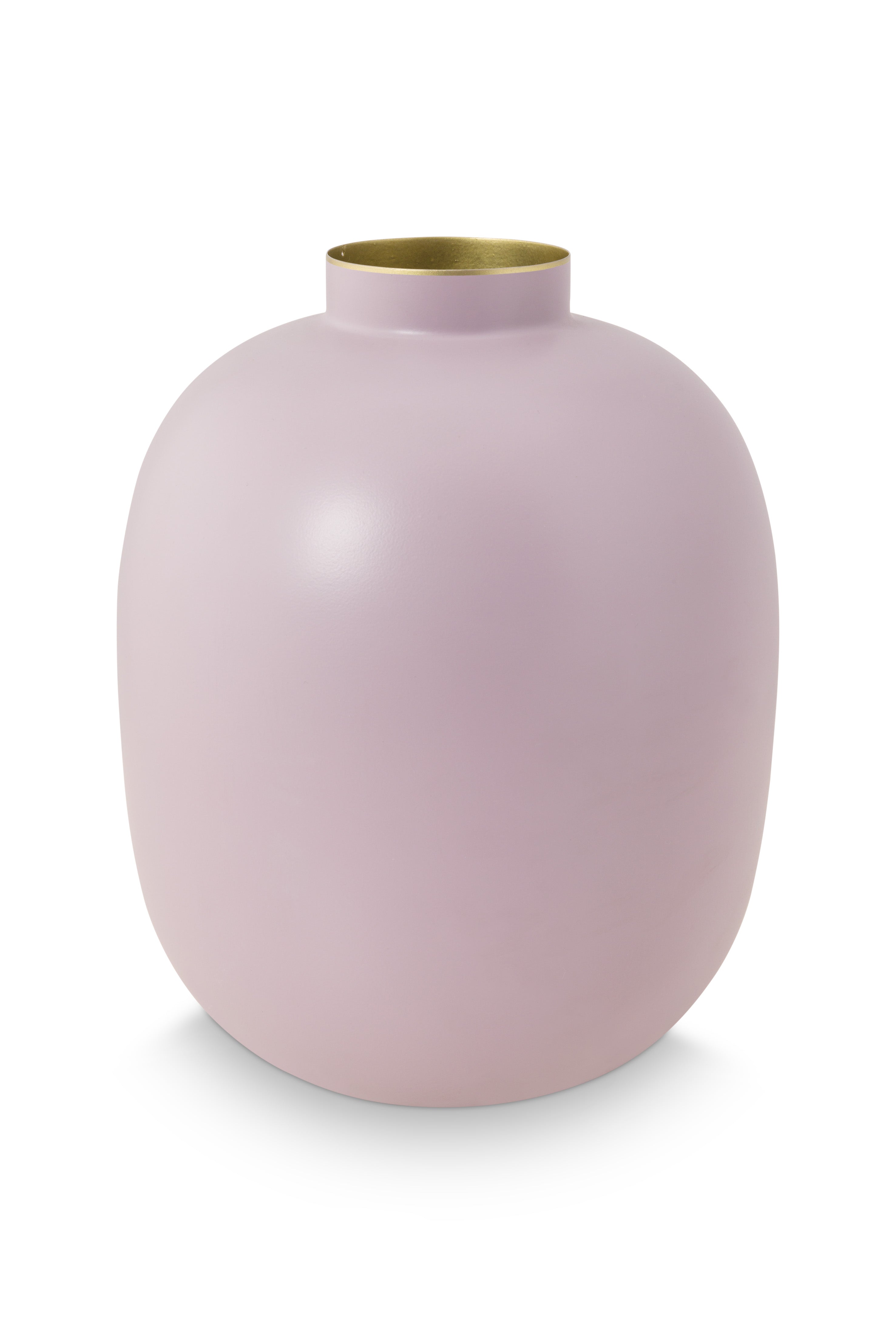 Pip Studio Bloemenvaas - Ronde Vorm - Lila - Metaal - 32 cm