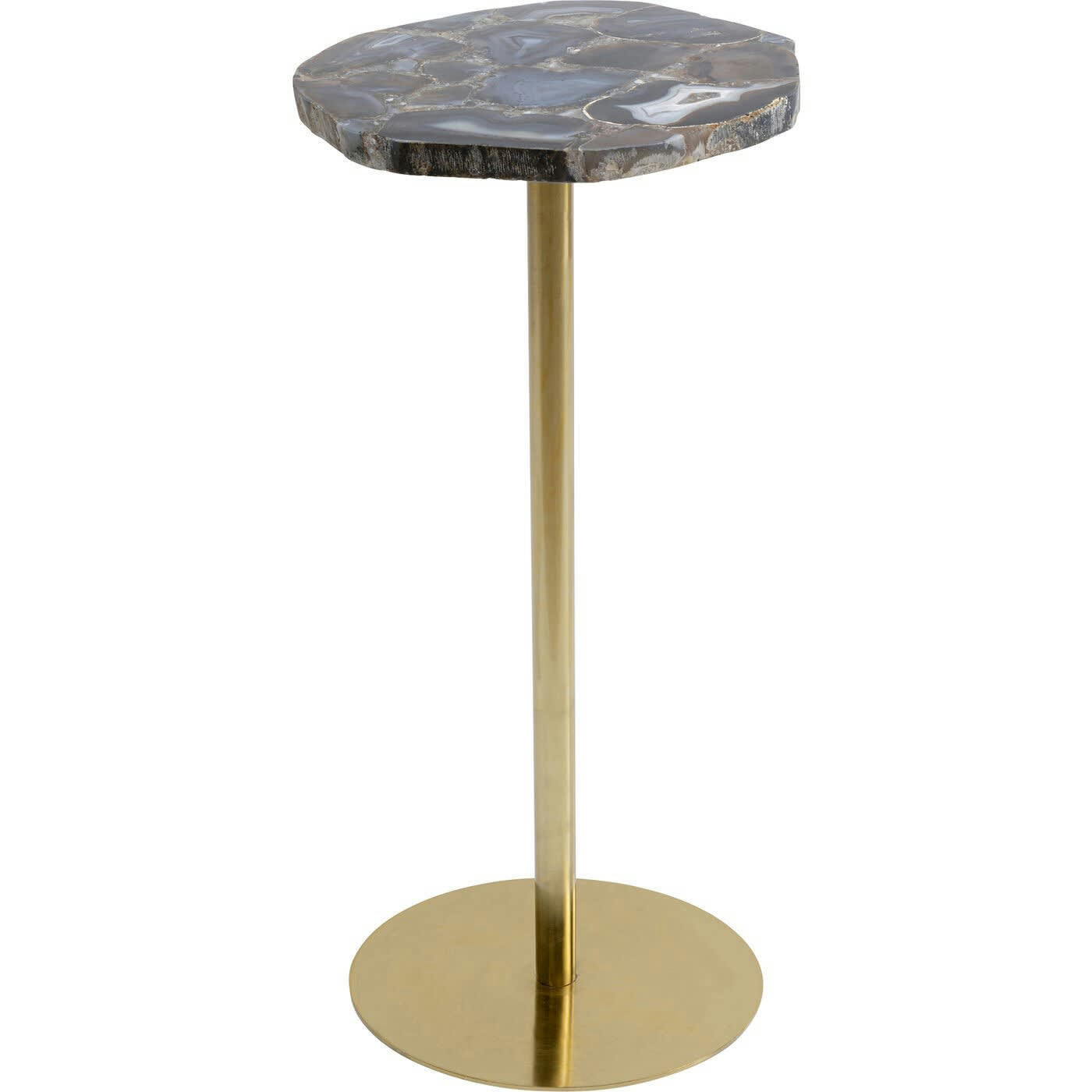 AGATE - Table d'appoint Agate bleue 25cm Kare Design