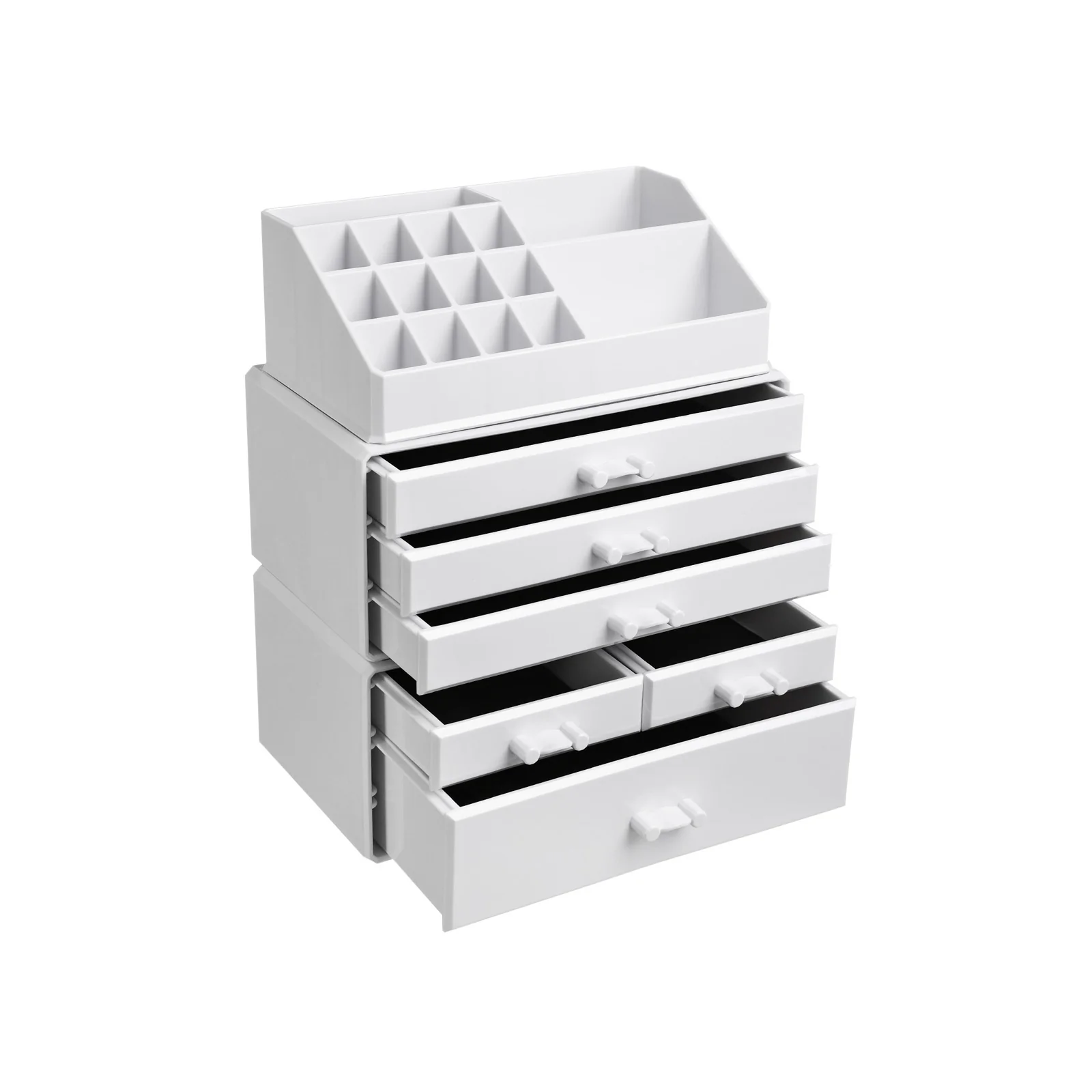 Organisateur de maquillage 3-en-1 en acrylique