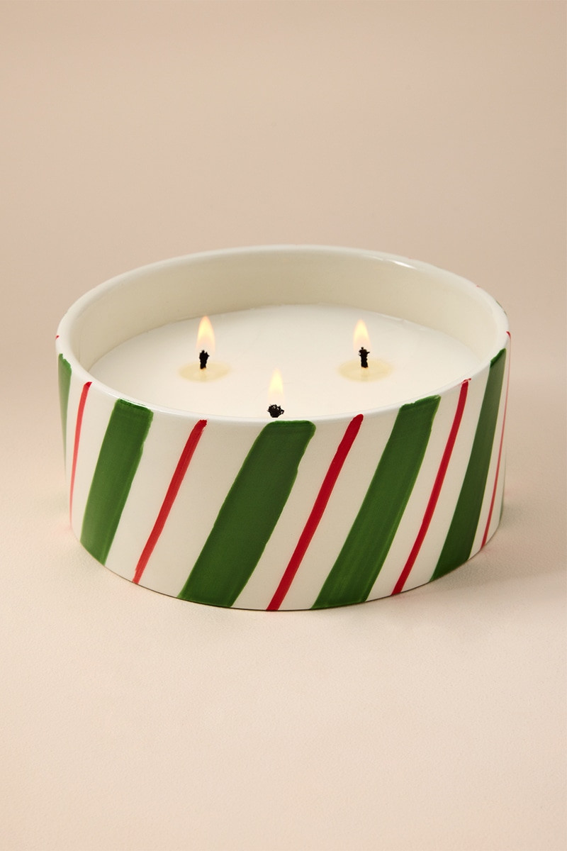 DW Home Winter Wonder Candy Stripe Jar 12oz