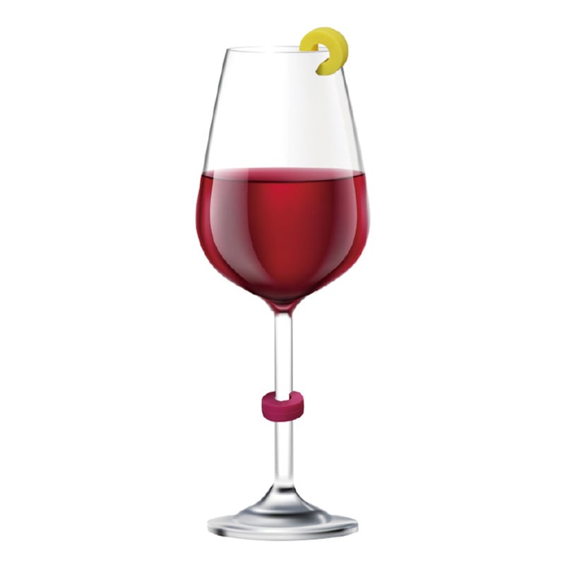 Siliconen glas markers - 12 stuks - &Oslash;1 cm